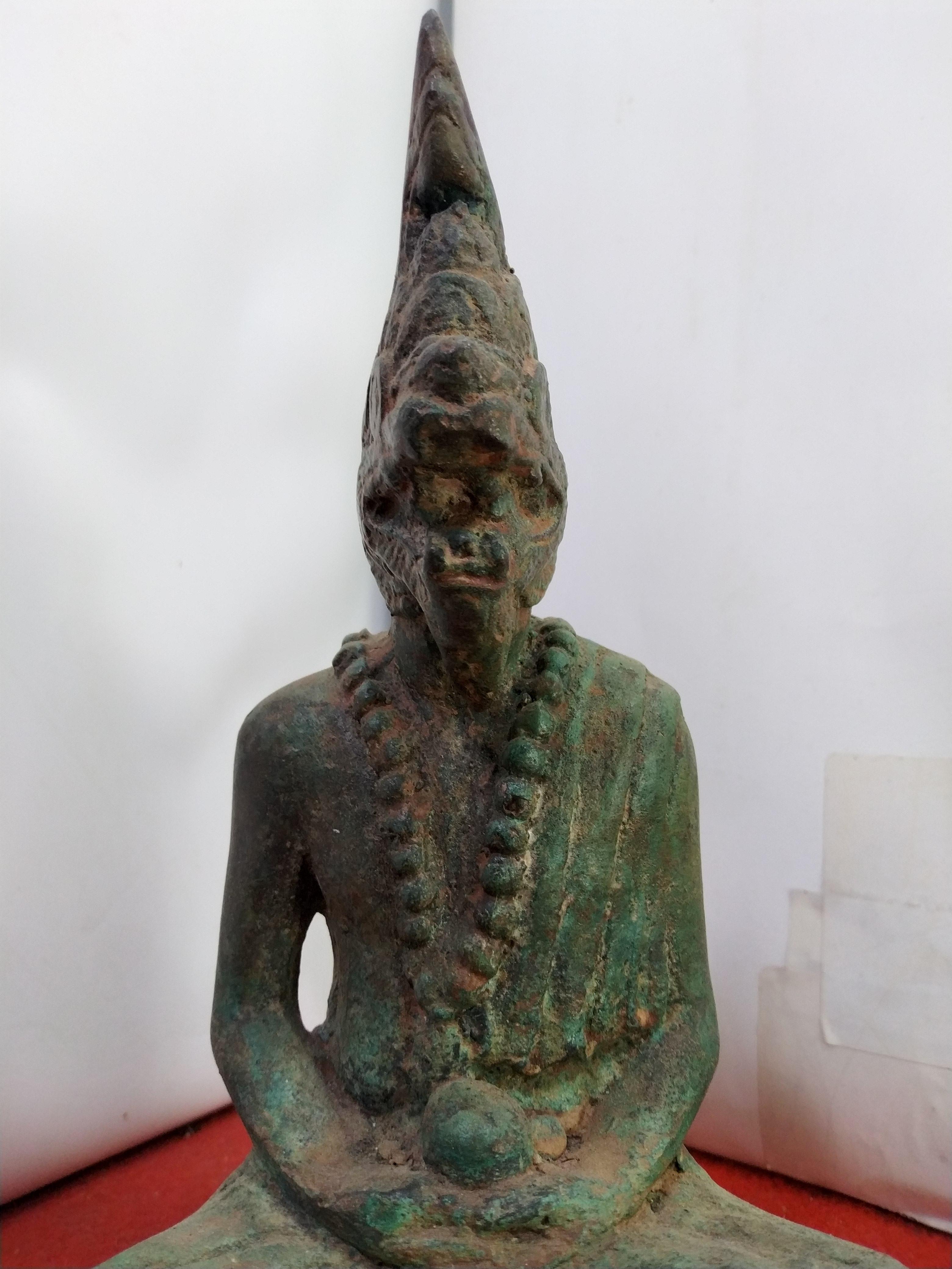 ปู่ฤาษีนาคา (ฤาษีภุชงค์) หน้าตัก 5 นิ้ว เนื้อโลหะสำริด