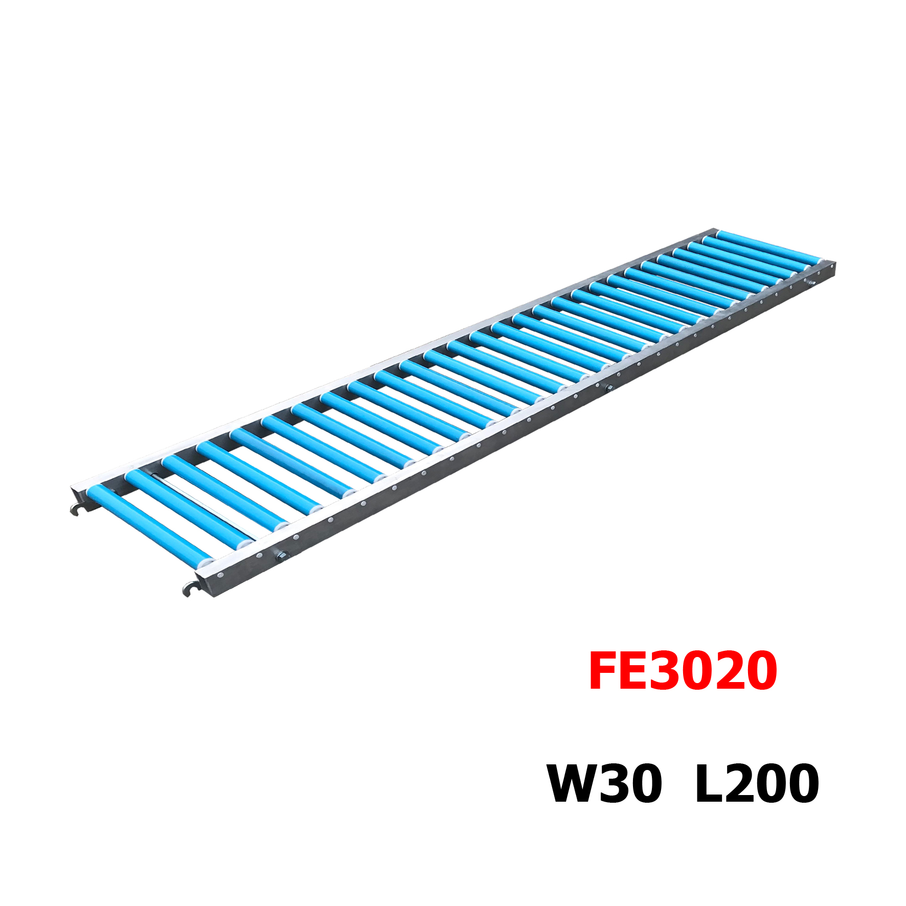 Zlide Container Roller รางลูกกลิ้ง อลูมิเนียม FE3020 W30 x L200 ( กว้าง 30 ซม , ยาว 2 ม. )