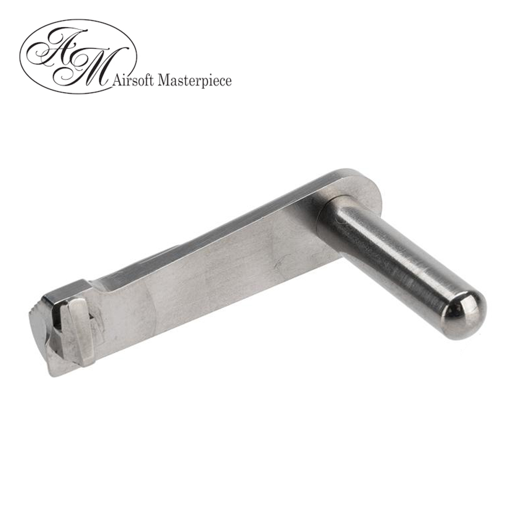 Airsoft Masterpiece CNC Steel Slide Stop - Type 1 (Silver)