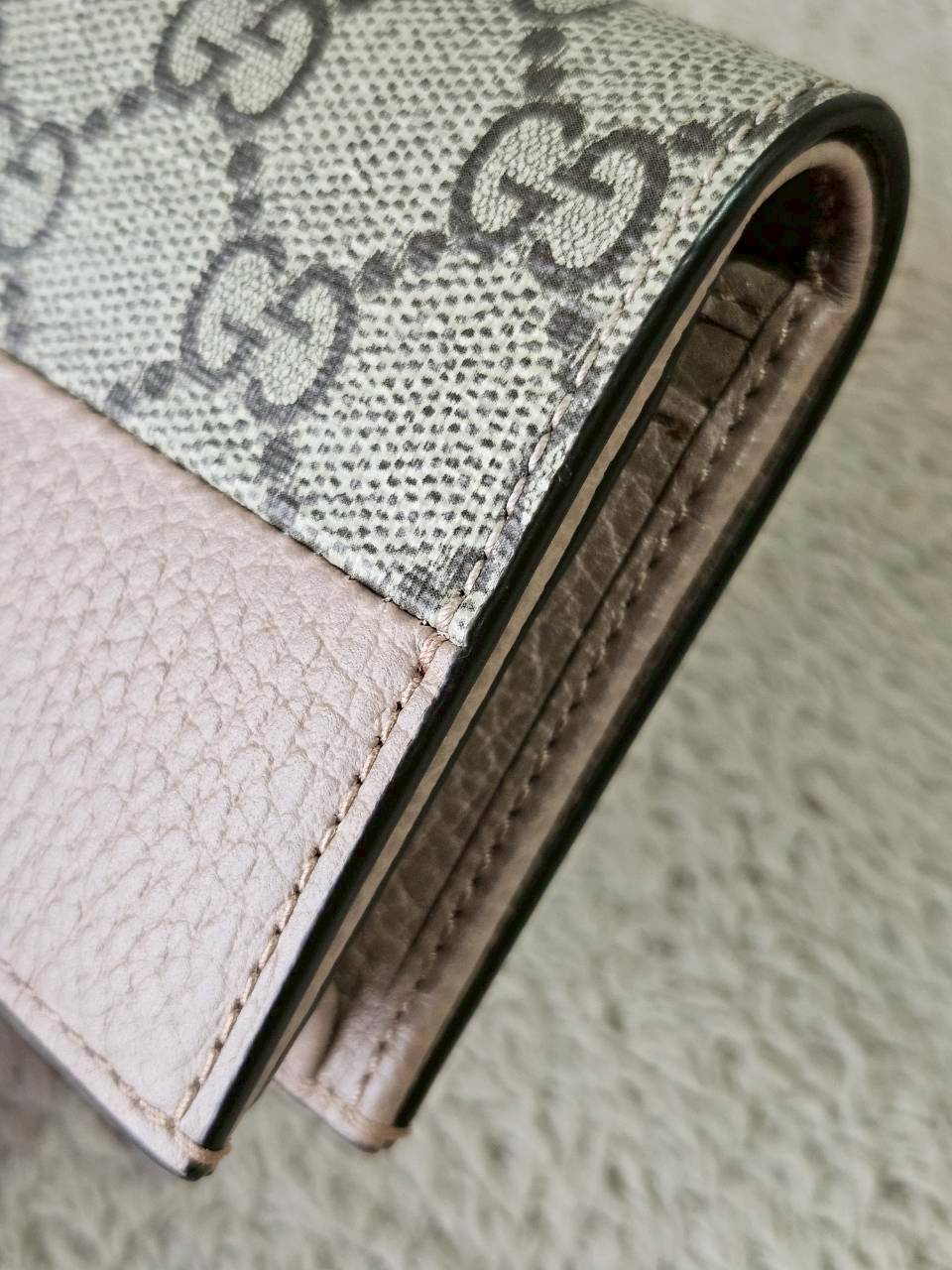 Gucci GG Marmont Bi Color Card Case Wallet