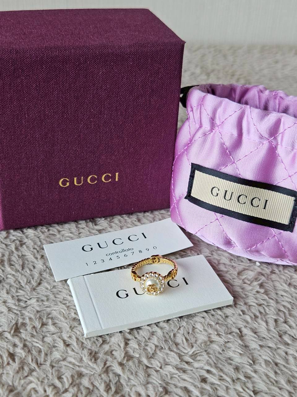 Gucci marmont double g flower ring