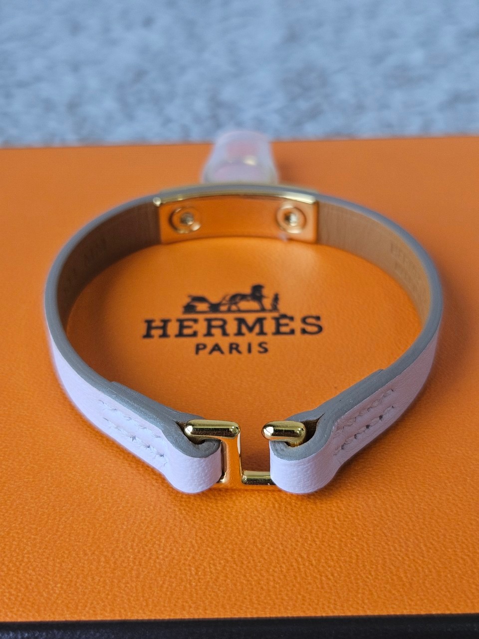 Hermes Rivale Mini Bracelet สี Mauve pale(ม่วง)