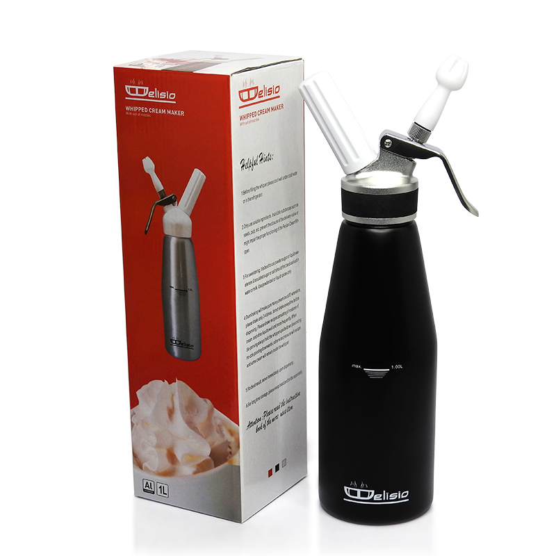 ขวดทำวิปครีม 1 ลิตร IMIX & DELISIO (หัวอลูมิเนียม)