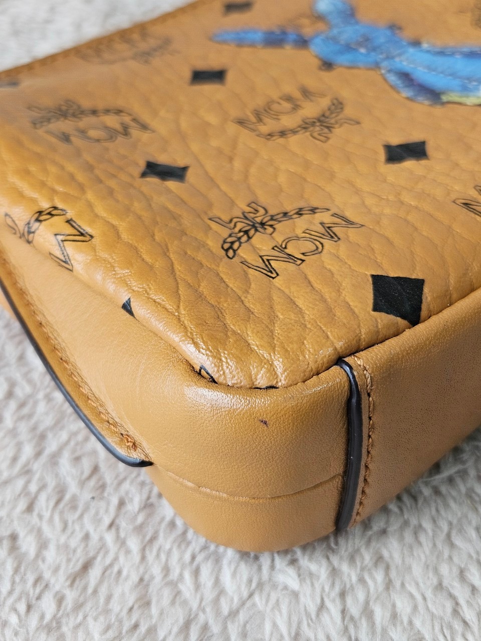 MCM Rabbit Top Zip Crossbody