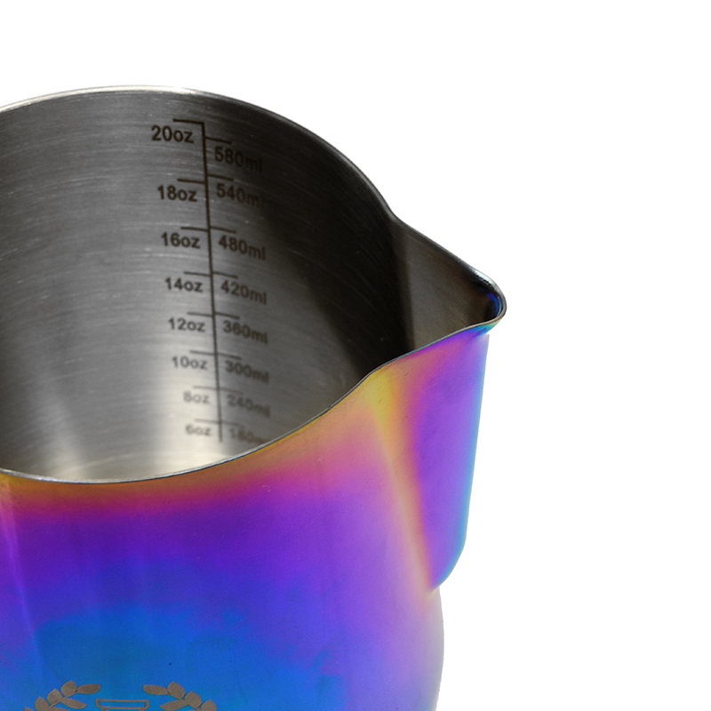 APRESSO เหยือกตีฟองนมสแตนเลส 600CC สีรุ้ง