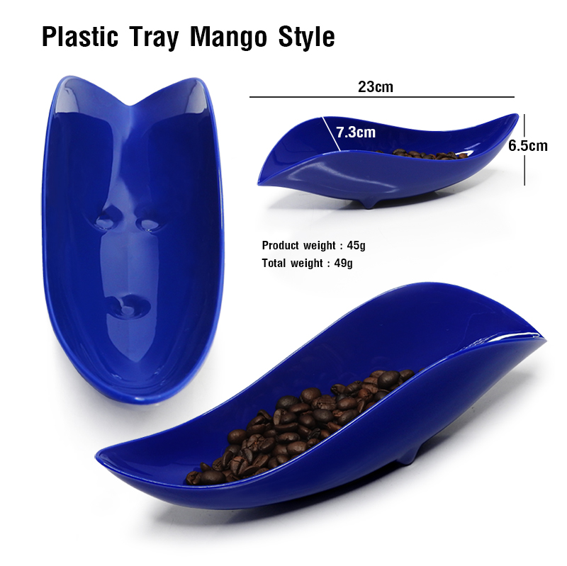 Coffee bean tray, cupping tray, mango shape