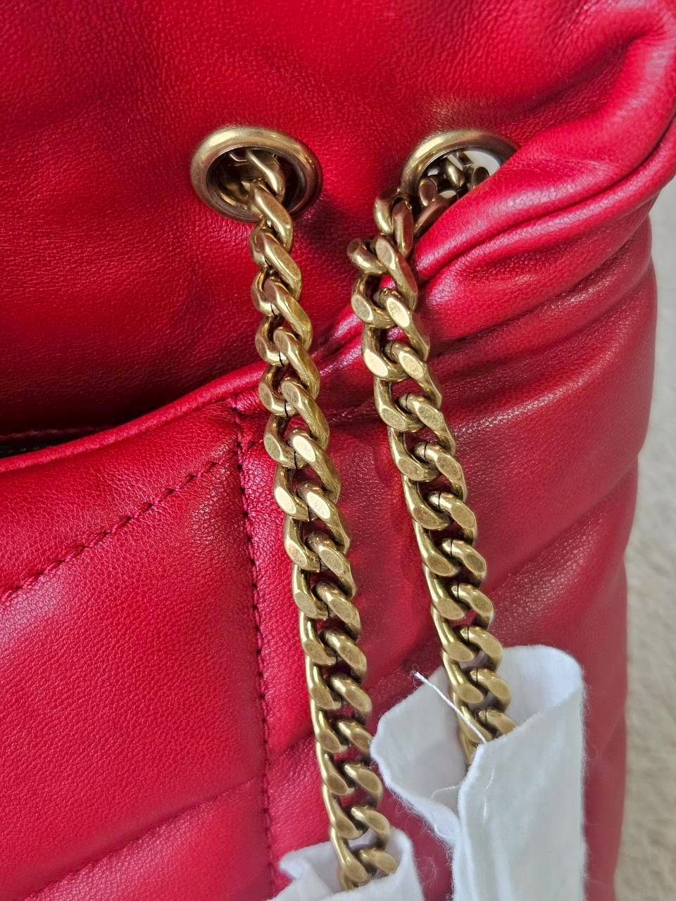 YSL Toy Puffer Mini Bag สีแดง