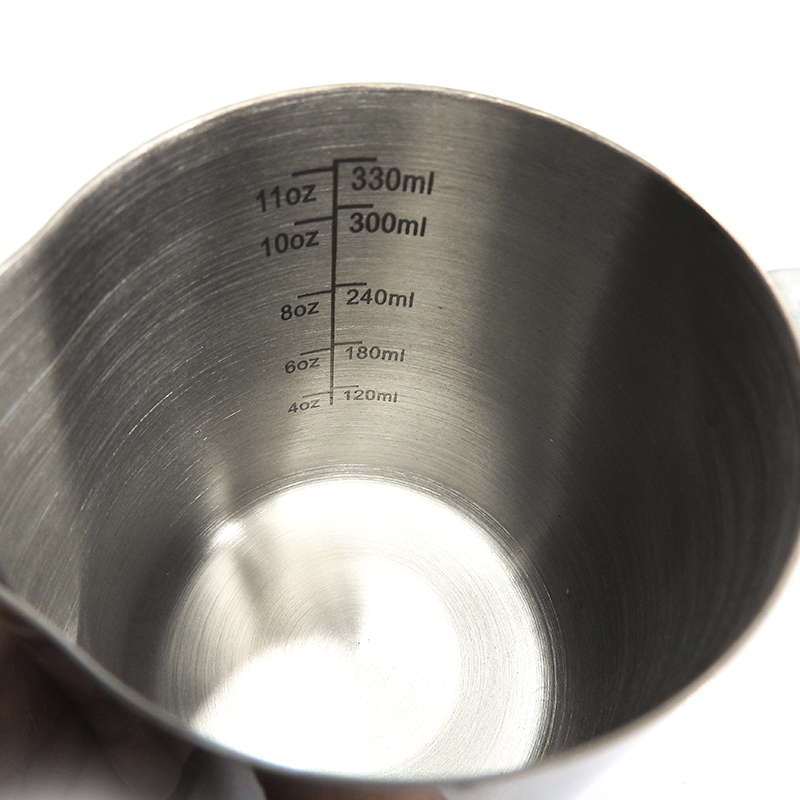 IMIX Stainless milk frothing pitcher with scale inside 350 cc. (Thickly) 1610-238