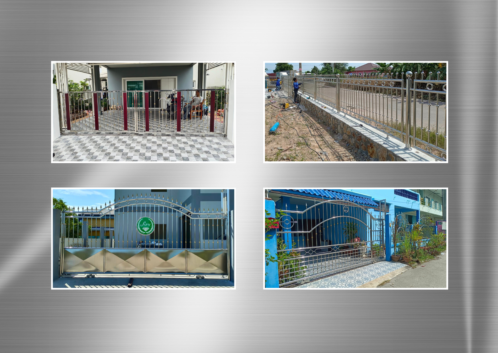 แบบประตูรั้วบ้านสแตนเลส โทร.094-515-7920