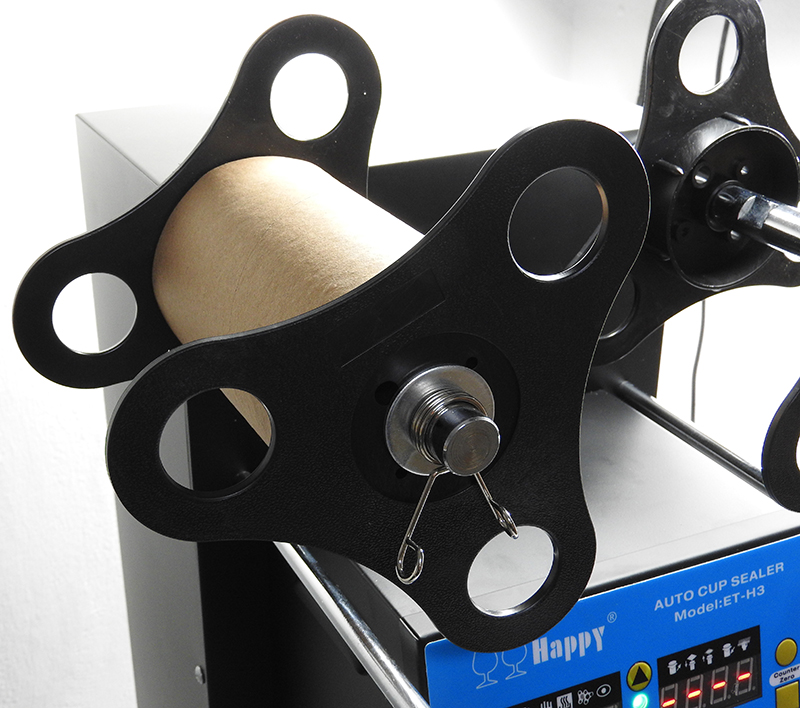 เครื่องชีลแก้วอัตโนมัติ มีระะบบนับจำนวนแก้ว