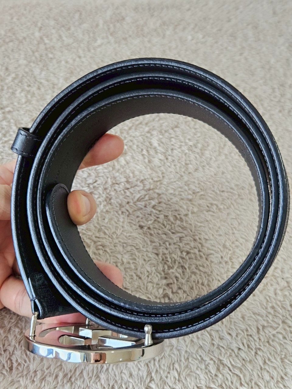 Gucci GG Supreme Belt with G Buckle