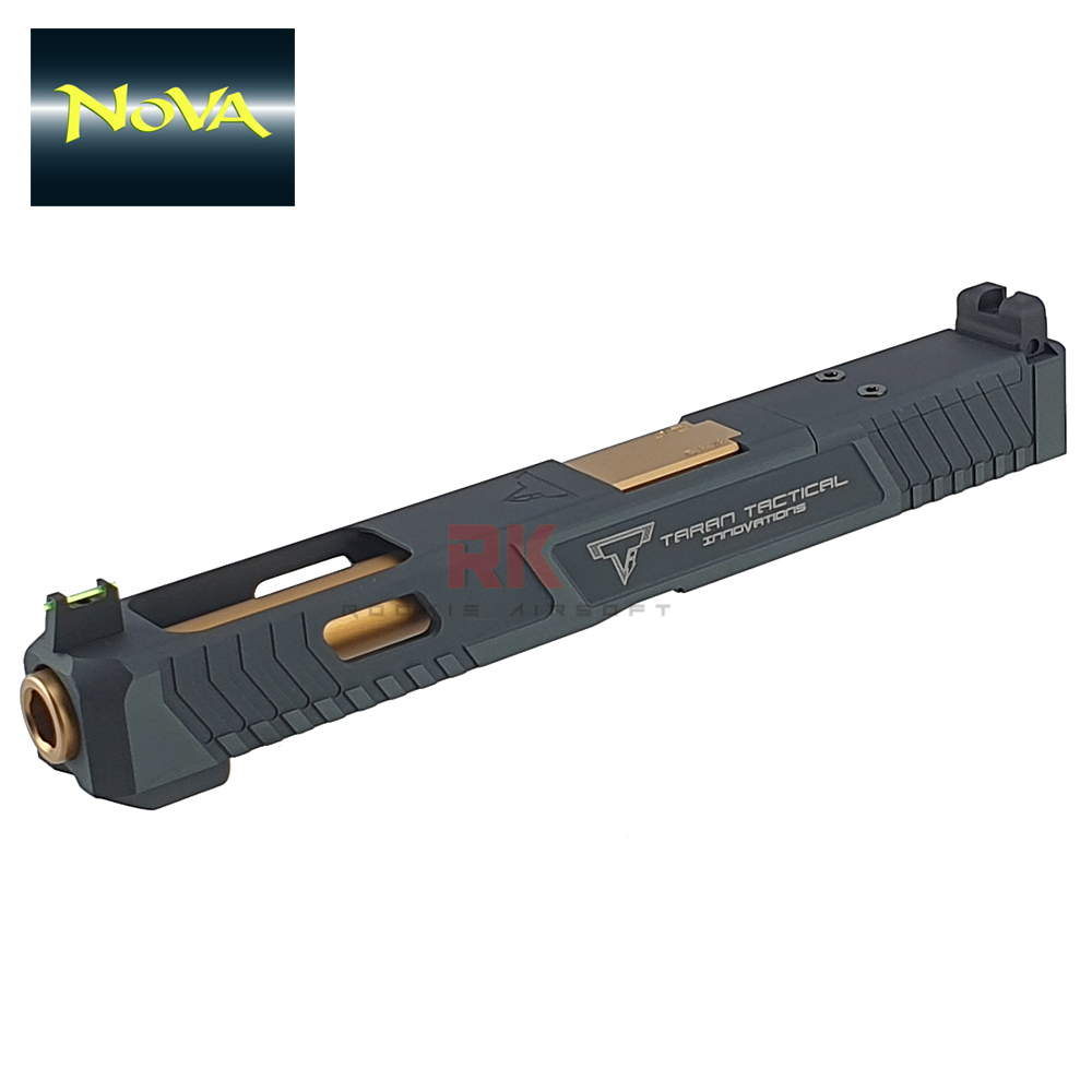 Nova CNC Aluminum TTI G34 RMR Slide Kit for Marui G17 Gen3 / G34 (Shiny Black)