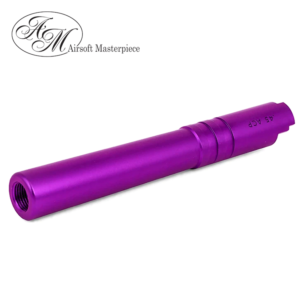 Airsoft Masterpiece .45 ACP ALUMIINUM Threaded Fix Outer Barrel for Hi-CAPA 5.1 (Purple)