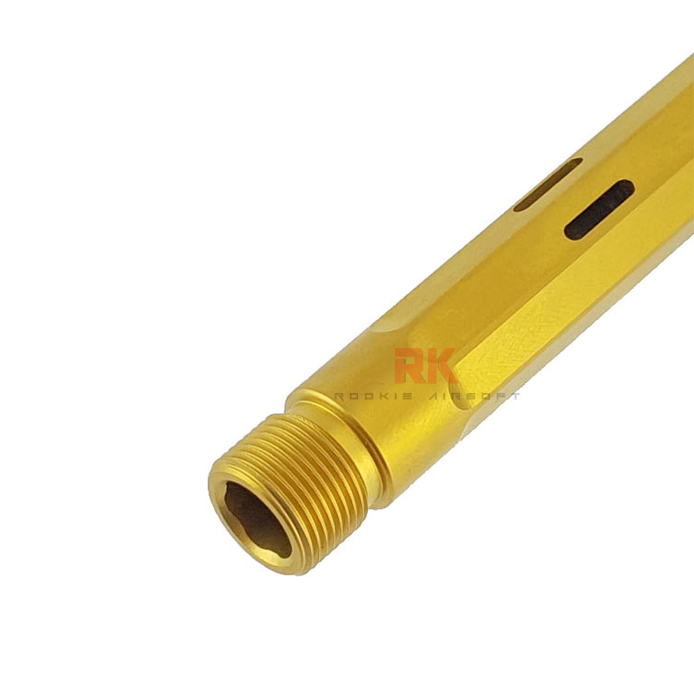 RWA Agency Arms Stainless Steel Threaded Outer Barrel for Marui G17 (Gold)