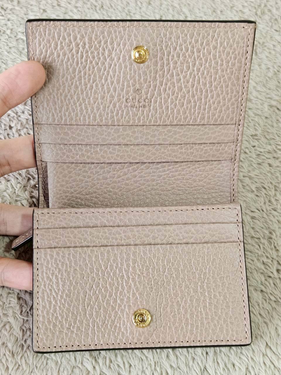 Gucci GG Marmont Bi Color Card Case Wallet