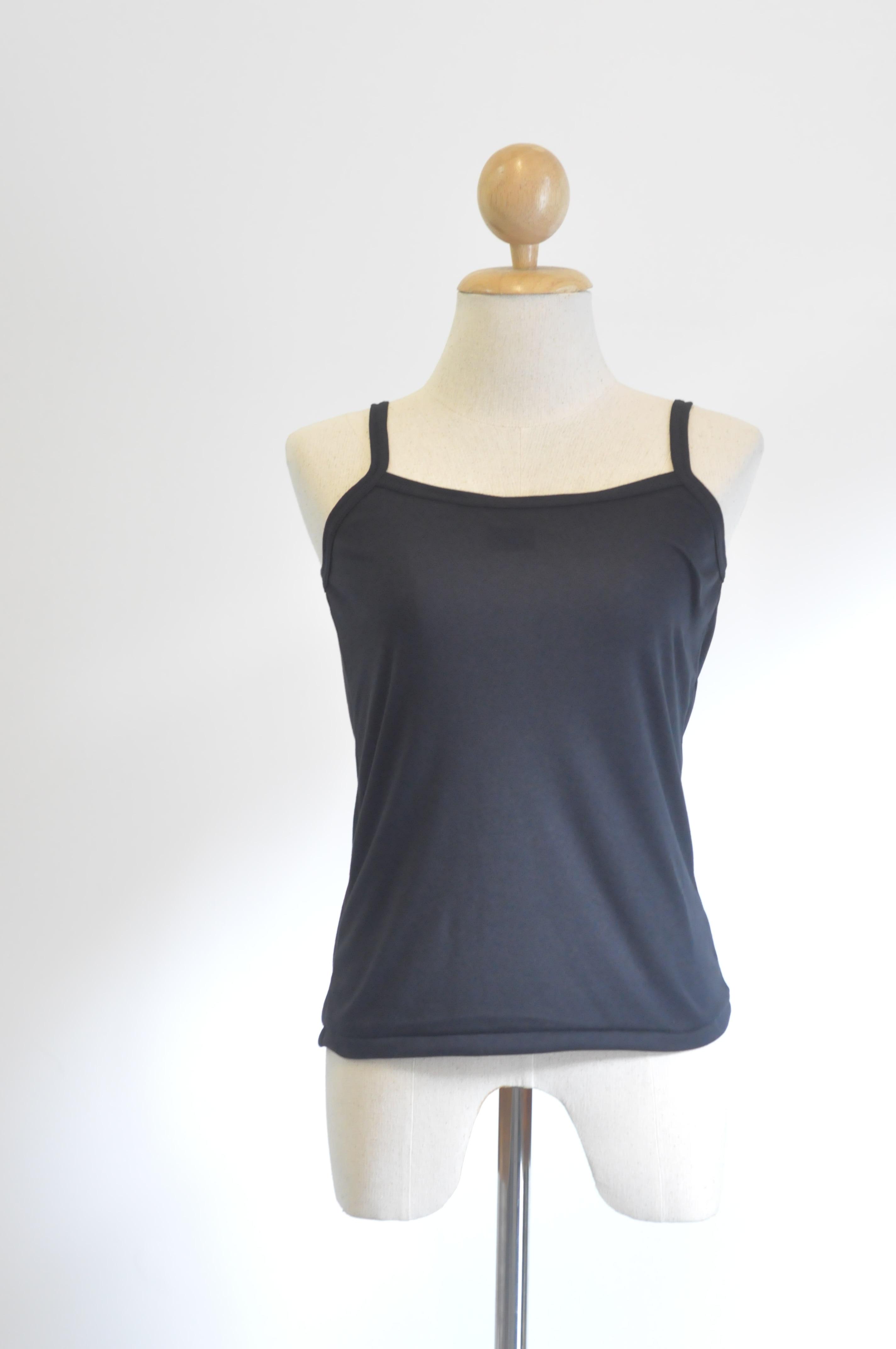 ขายส่ง เสื้อกล้าม เสื้อทับ ผ้าเนื้อดี ผลิตโรงงานไทย สายเดี่ยวสีดำ (ราคาต่อโหล) nongnini1988