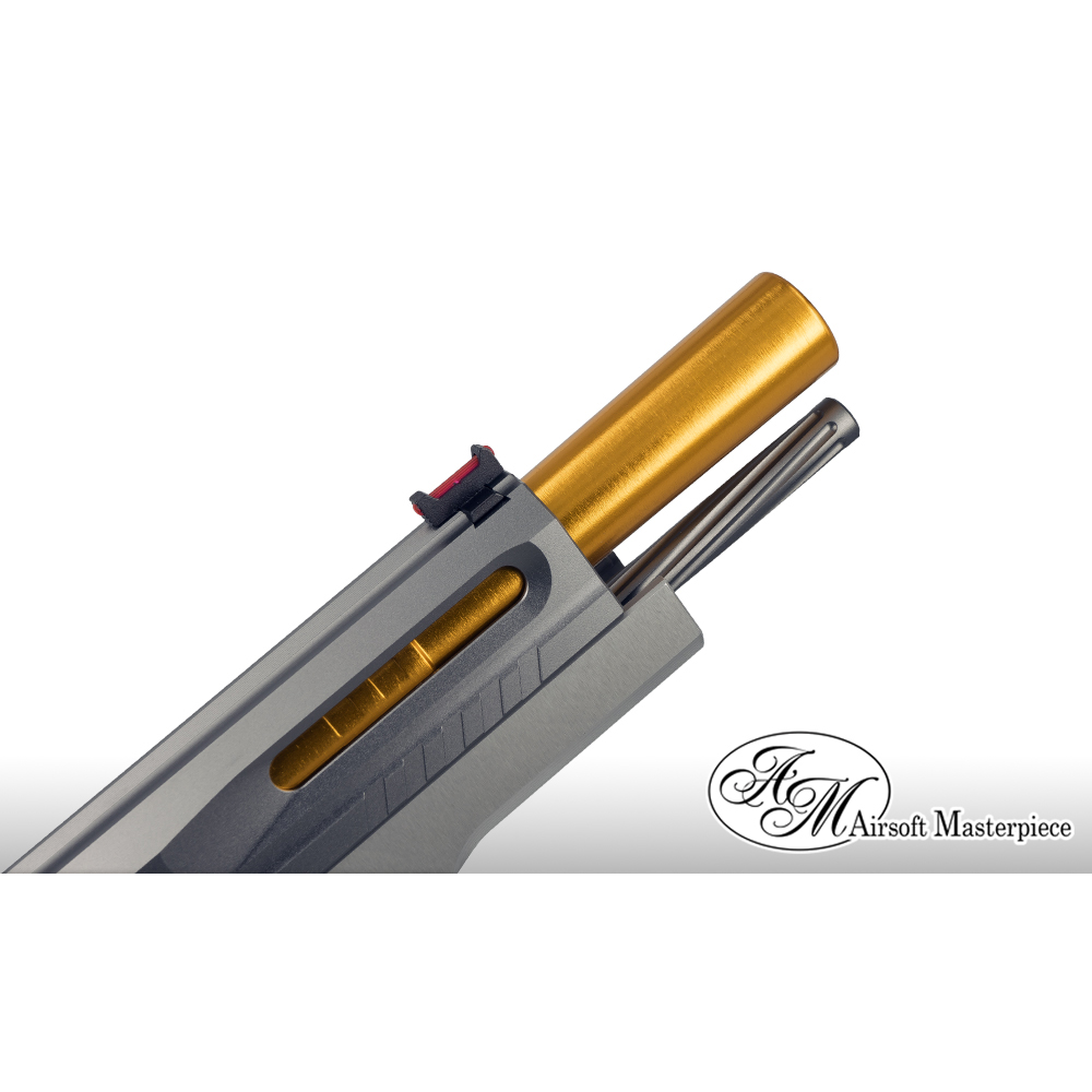 Airsoft Masterpiece Aluminum Threaded Outer Barrel for Hi-CAPA 5.1 (Grey)