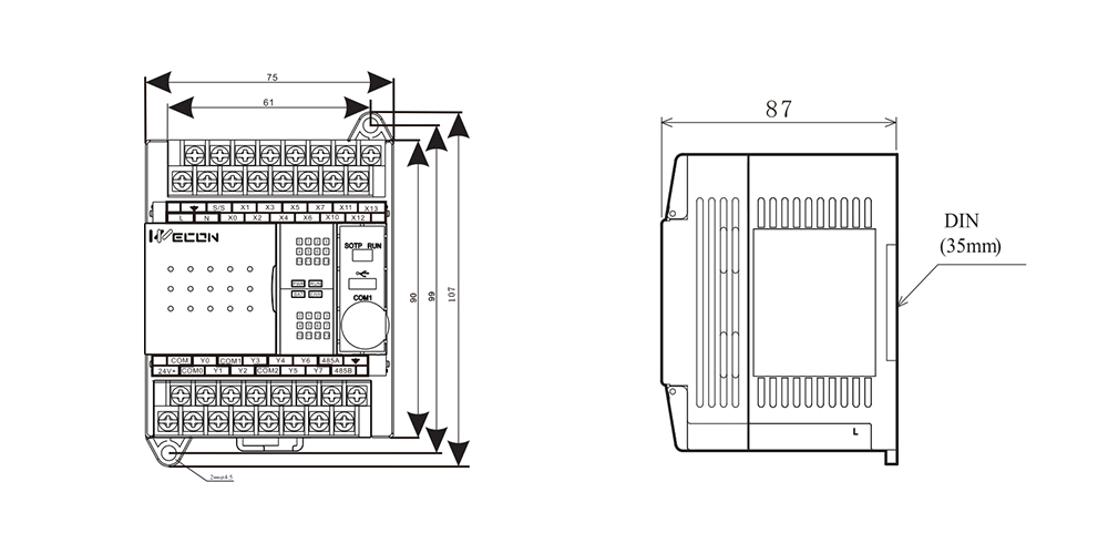 LX3V 0806M/1208M PLC