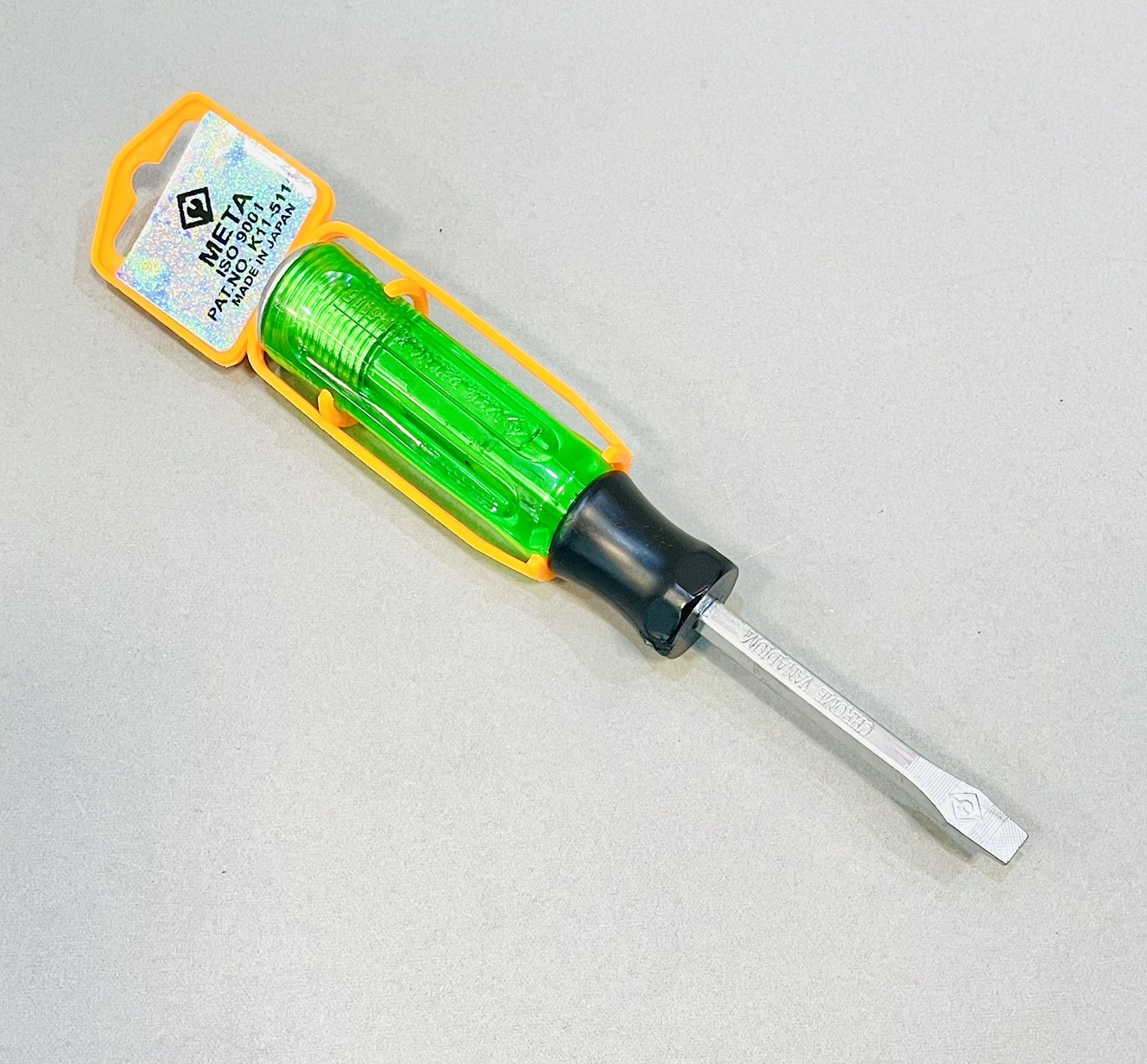 ไขควงทะลุ META 6มิล ชุบสติมแม่เหล็ก ( - )