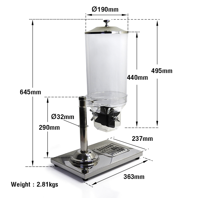 Single Cereal Dispenser