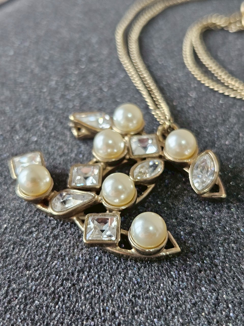 Chanel Pearl Crystal Necklace