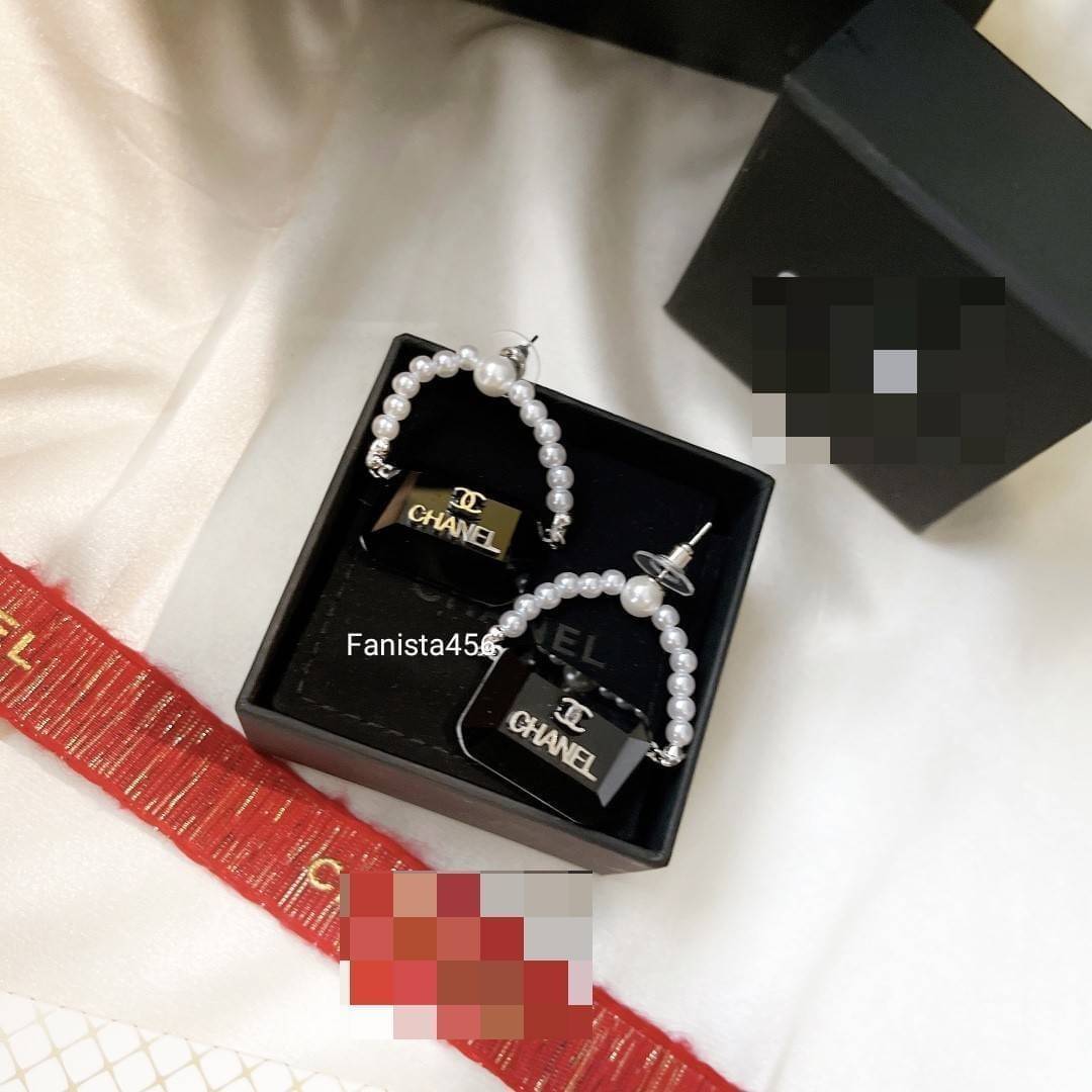 ต่างหู ชาแนล Chanel Earring ต่างหูชาแนลมุก