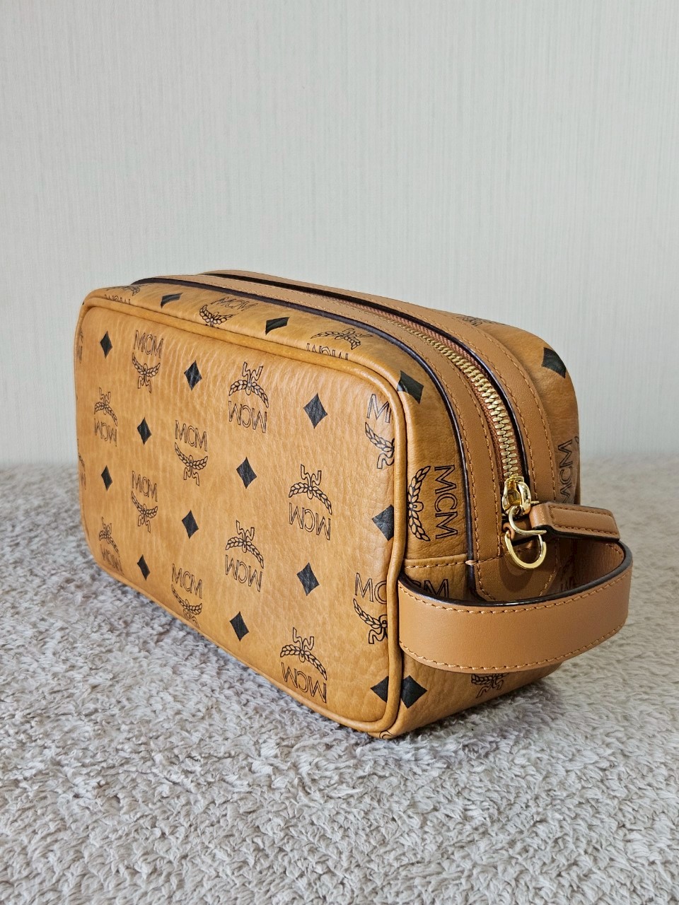 MCM Geo Laurel Wash Bag