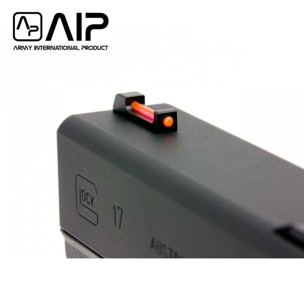 AIP Aluminum Front and Rear Sight with Fiber for Marui G17