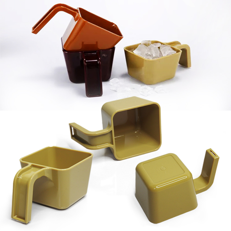 ที่ตักน้ำแข็งพลาสติกมือจับรูปตัวU 470 มล