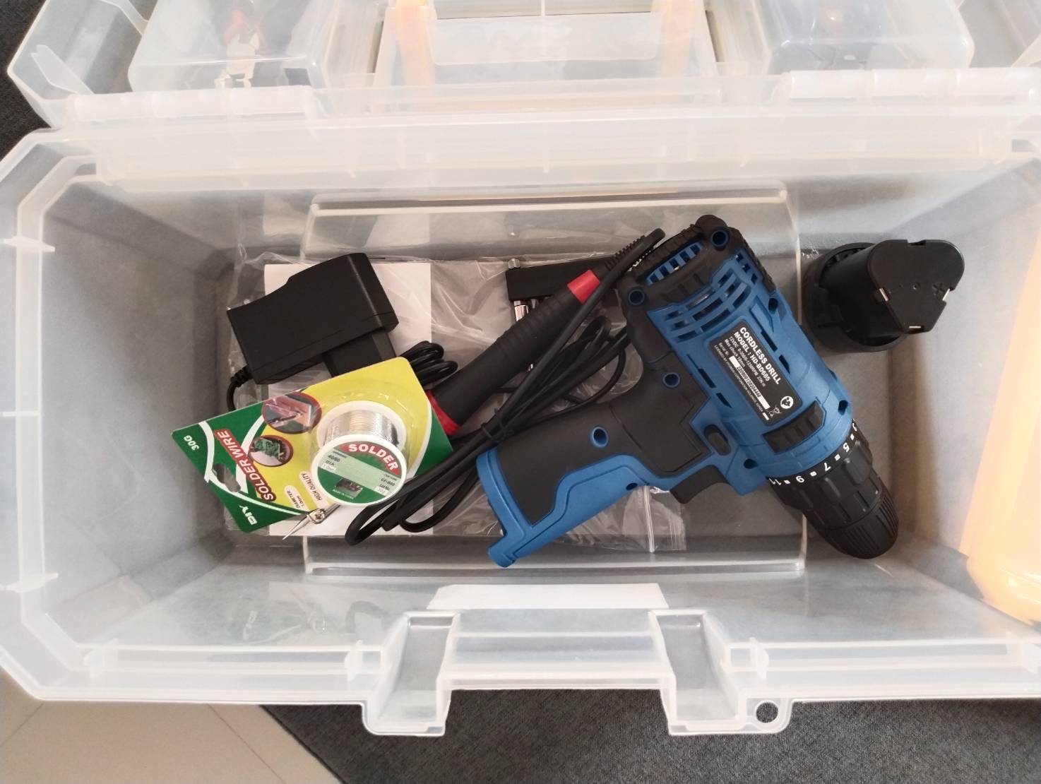 กล่องเครื่องมือสำหรับนักประดิษฐ์ หุ่นยนต์ 2พร้อมสว่าน