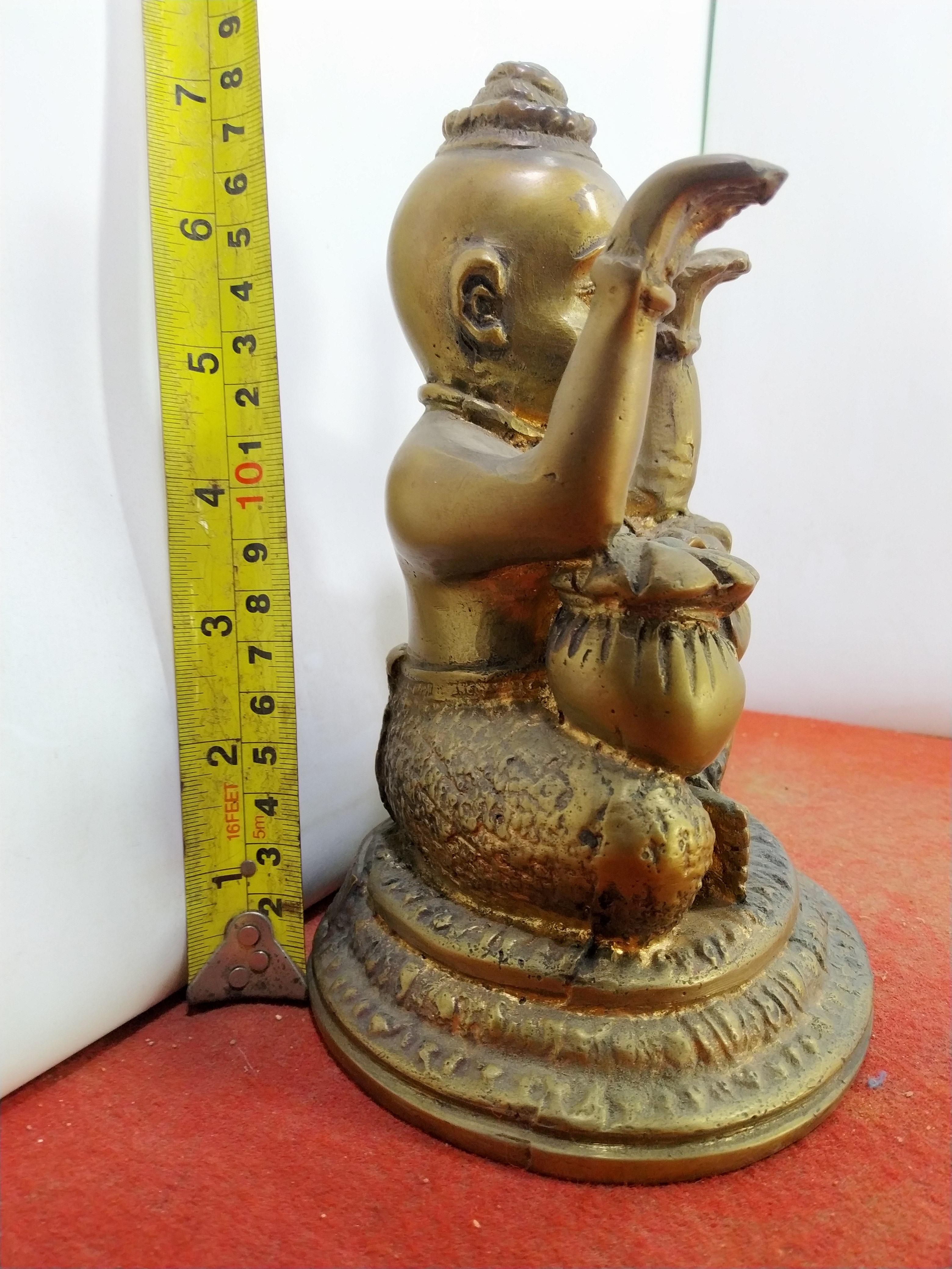 กุมารทองเจ้าสัวเฮง เนื้อโลหะ ฐานขนาด 5 นิ้ว