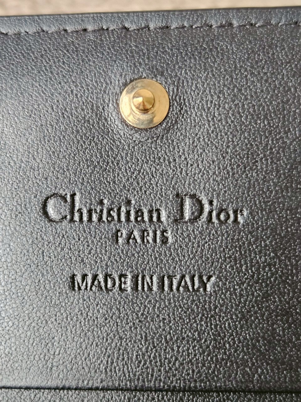 Dior Lady Dior Medium Wallet Lambskin Black