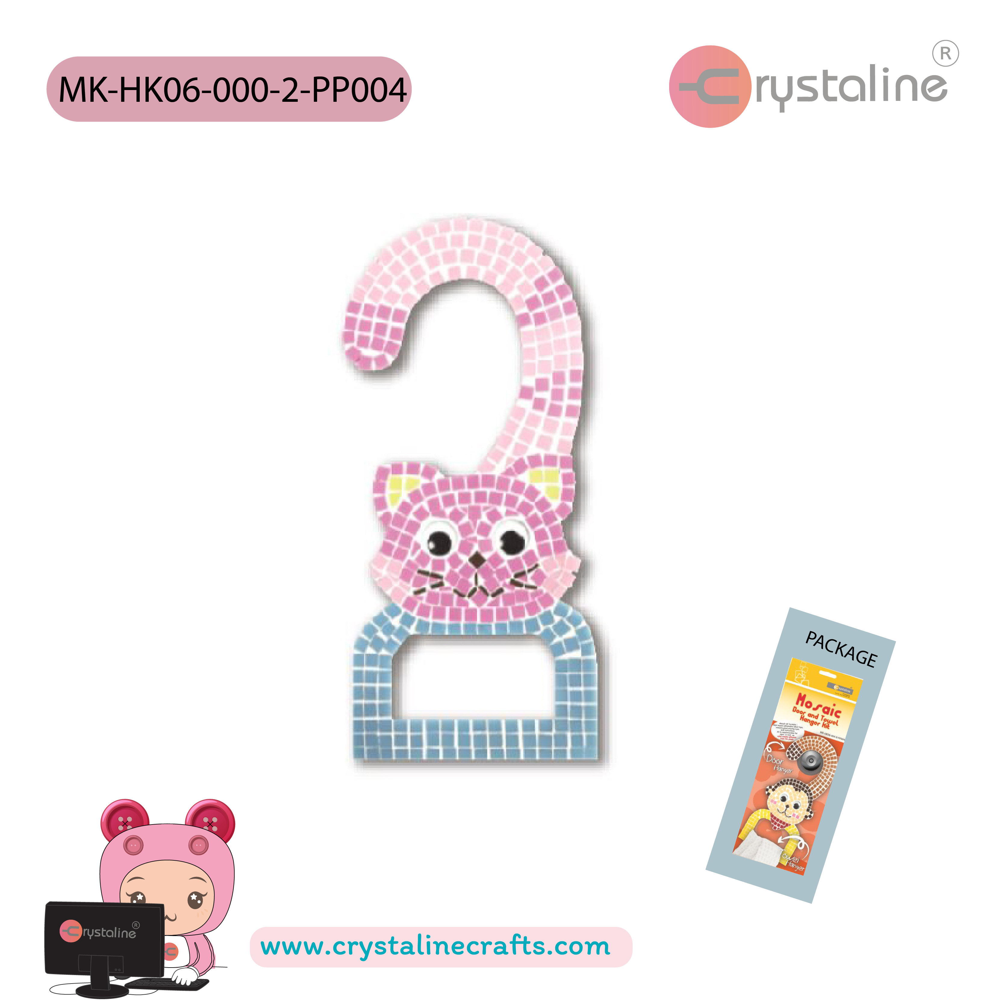Door hanger kit - Cat (size 20x9 cm,1pc/pack)