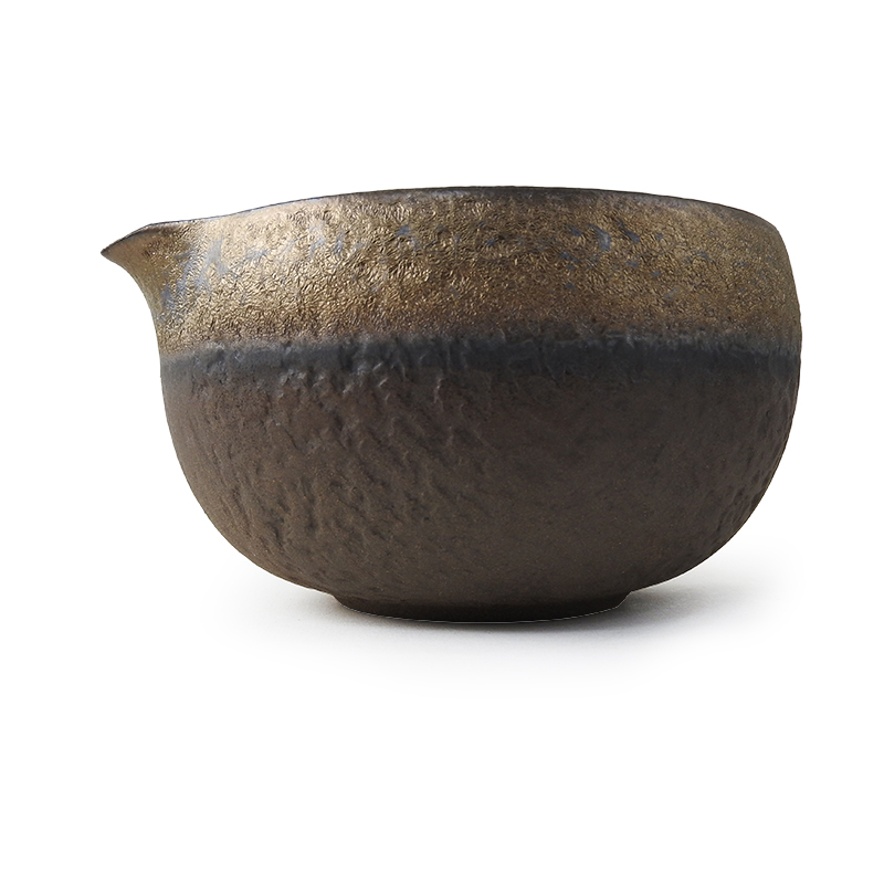 ชุดทำชาเขียวญี่ปุ่น (มัทฉะ) 4 ชิ้น พร้อมชามปากเท สีคอปเปอร์