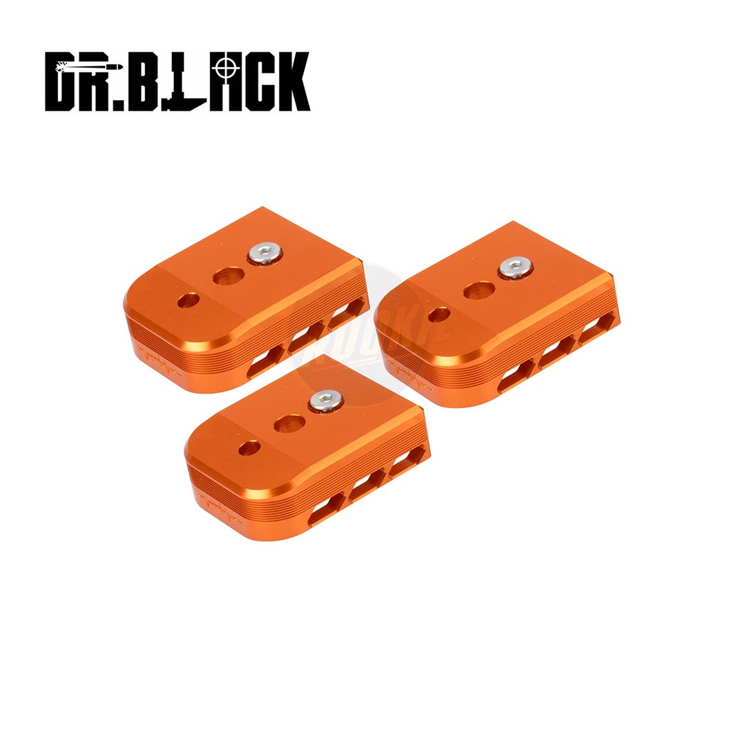 Dr.Black Aluminum Magazine Base Type B (3pcs) for Marui Hi-CAPA 5.1