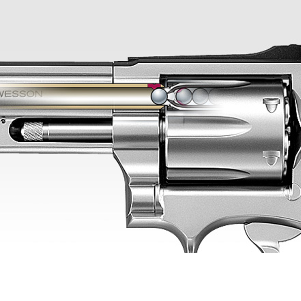 Tokyo Marui S&W M66 4 inch Stainless Silver Gas Revolver