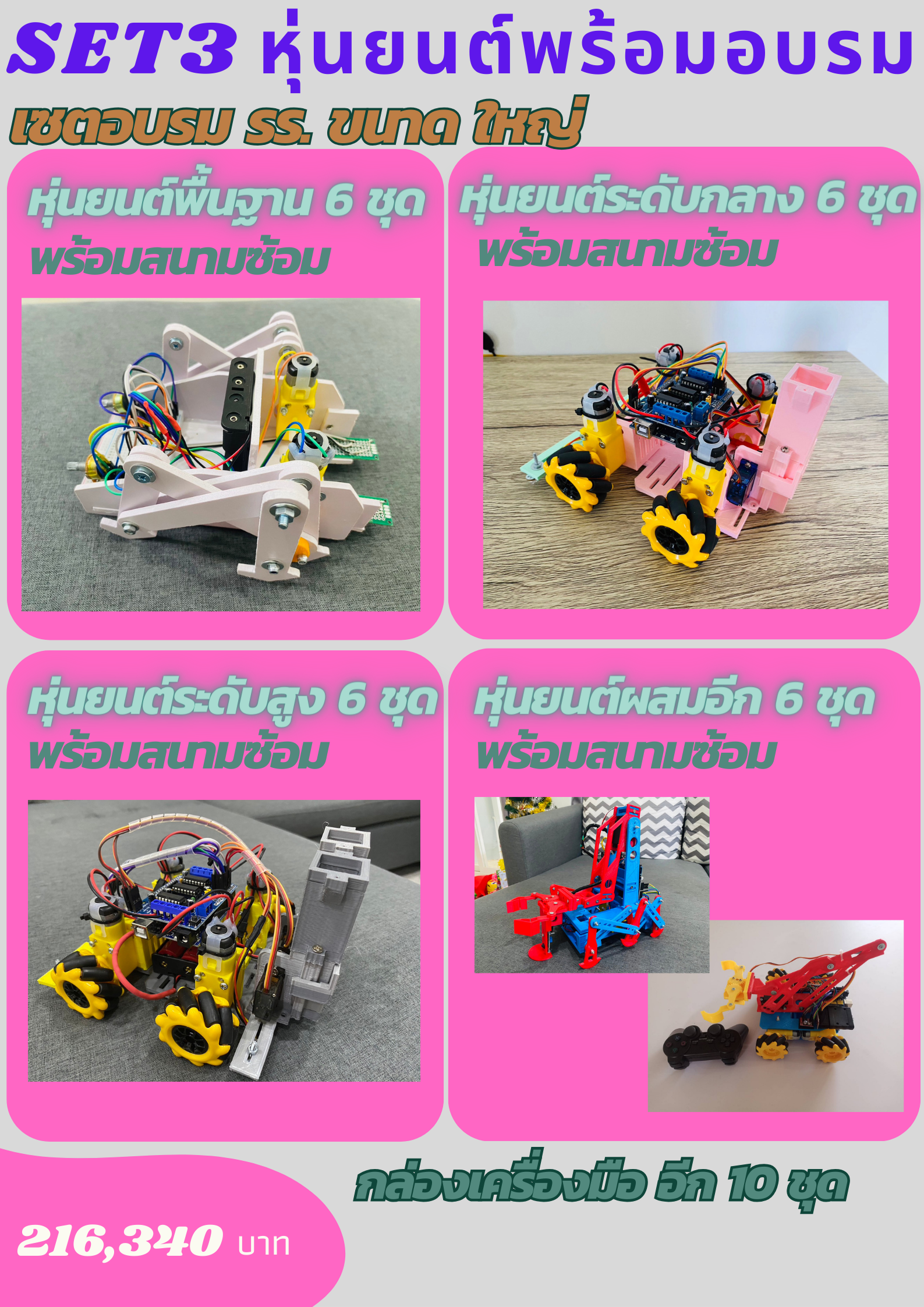 เซตอบรมพร้อมอบรมฟรี ทั่วประเทศ 2024 เซต3