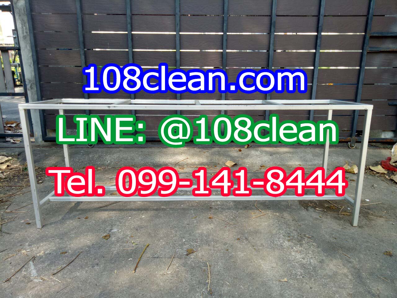 แท่นวางถังขยะ 60 ลิตร 4 ช่อง ไม่มีป้ายแผงหลัง