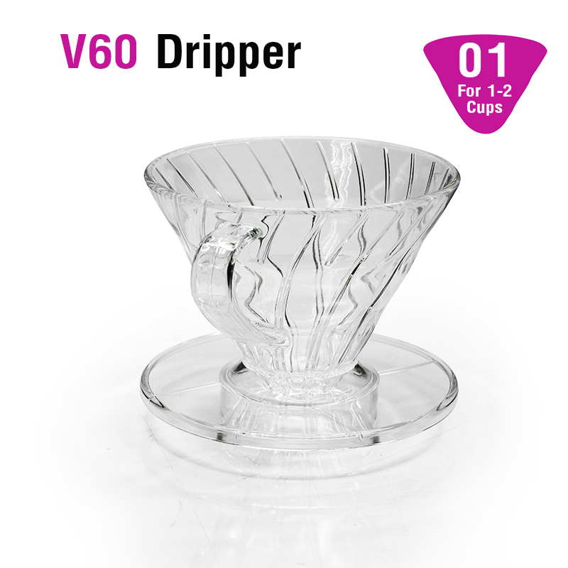 Coffee filter cup AS V60, single hole drip cup 1-2 cup
