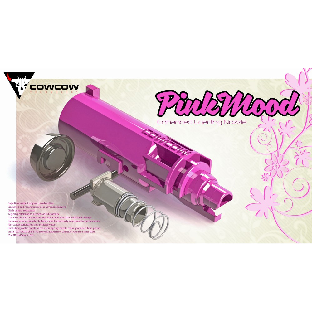 CowCow PinkMood Enhanced Loading Nozzle Set for Marui Hi-CAPA