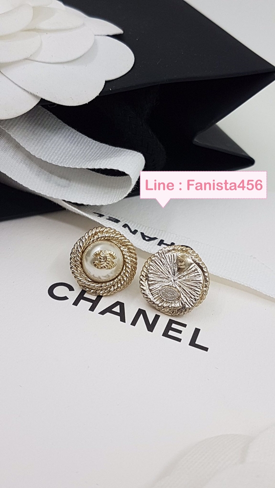 ต่างหูชาแนล Chanel Earring ต่างหูชาแนลมุก งาน Hiend