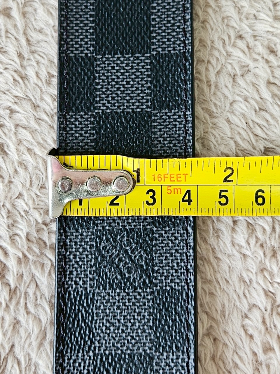 LV M9808 100/40 Initiales Damier Graphite Belt