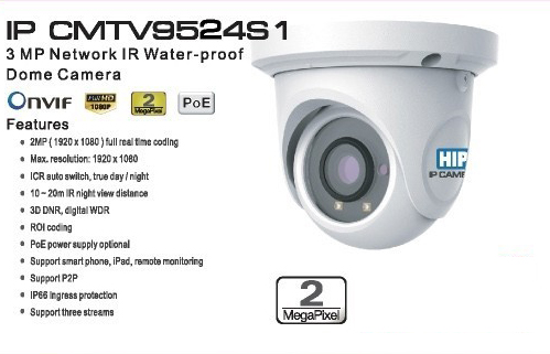 HIP กล้องวงจรปิดคุณภาพสูง CCTV Camera รุ่น IP CMTV9524S1