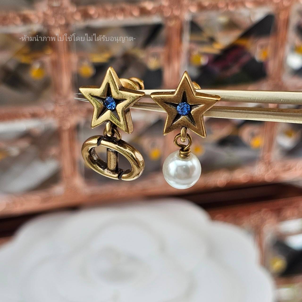 ต่างหูดิออ dior earrings ต่างหูดิออร์ ต่างหูดิออร์ หัวใจ