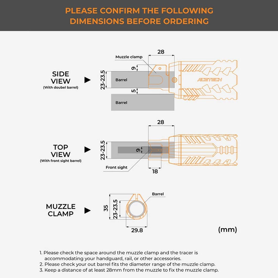 ACETECH Quark R Tracer Unit for Shotgun