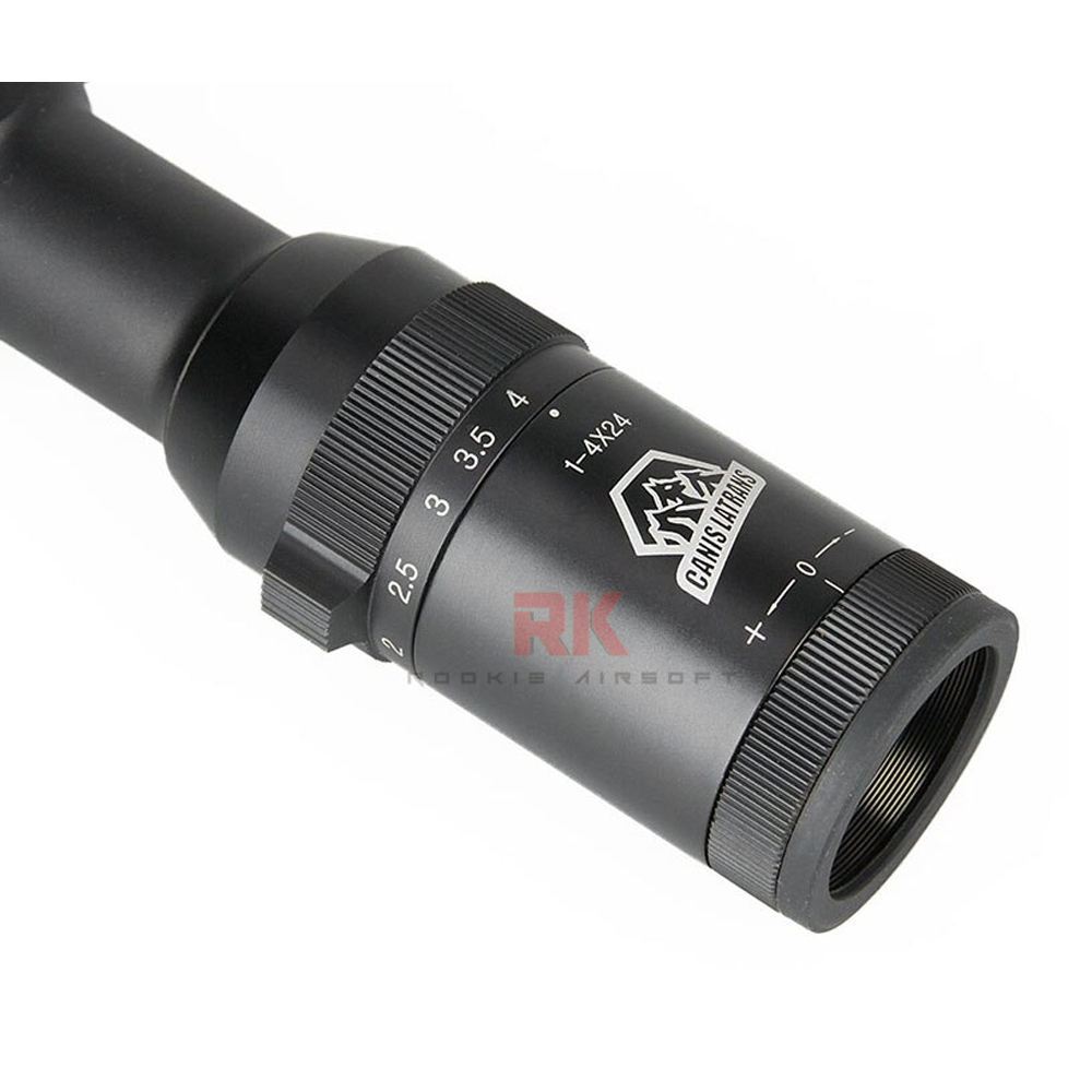 Canis Latrans 1-4x24mm IRF Scope (Black)