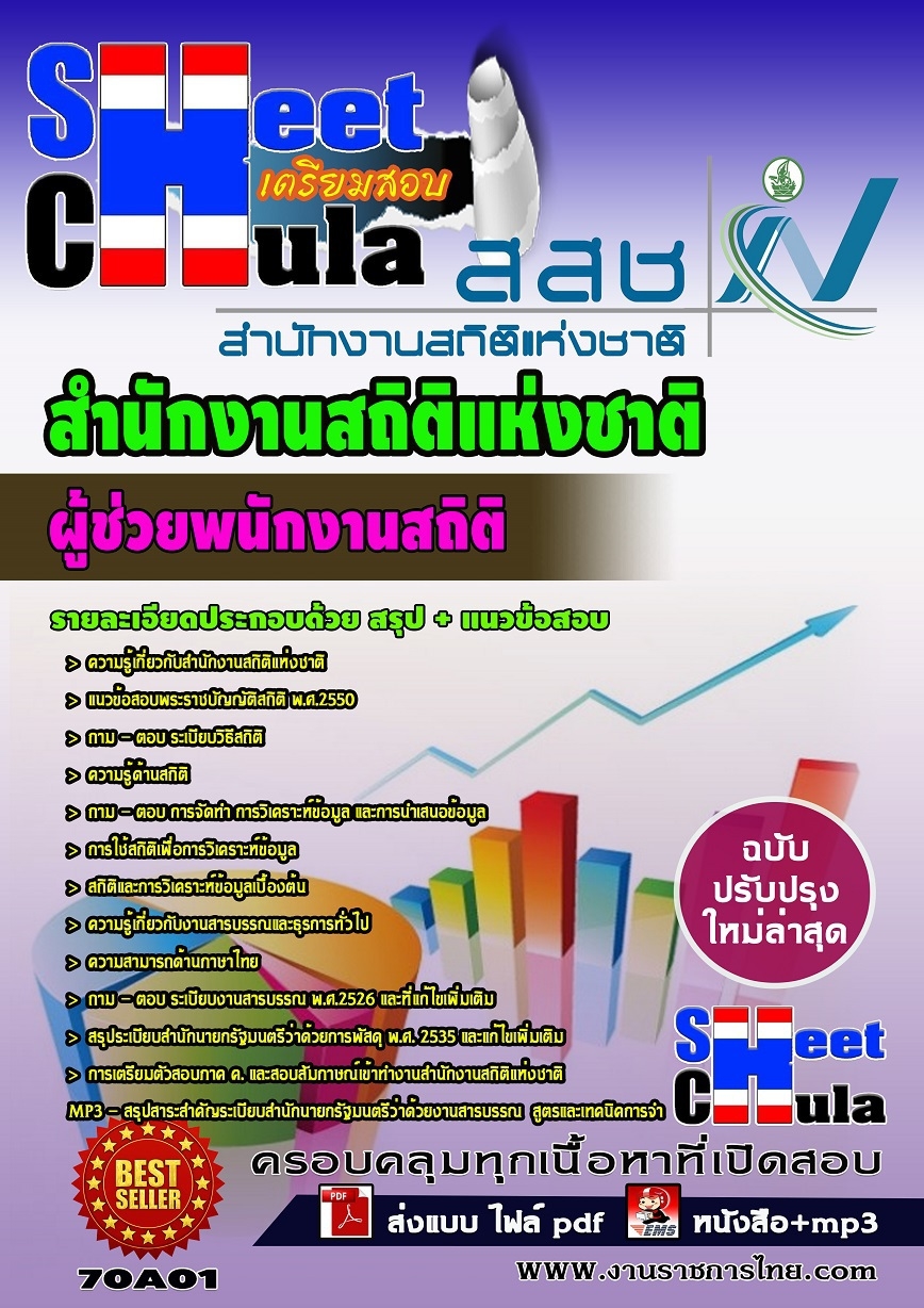 แนวข้อสอบ ผู้ช่วยพนักงานสถิติ สำนักงานสถิติแห่งชาติ