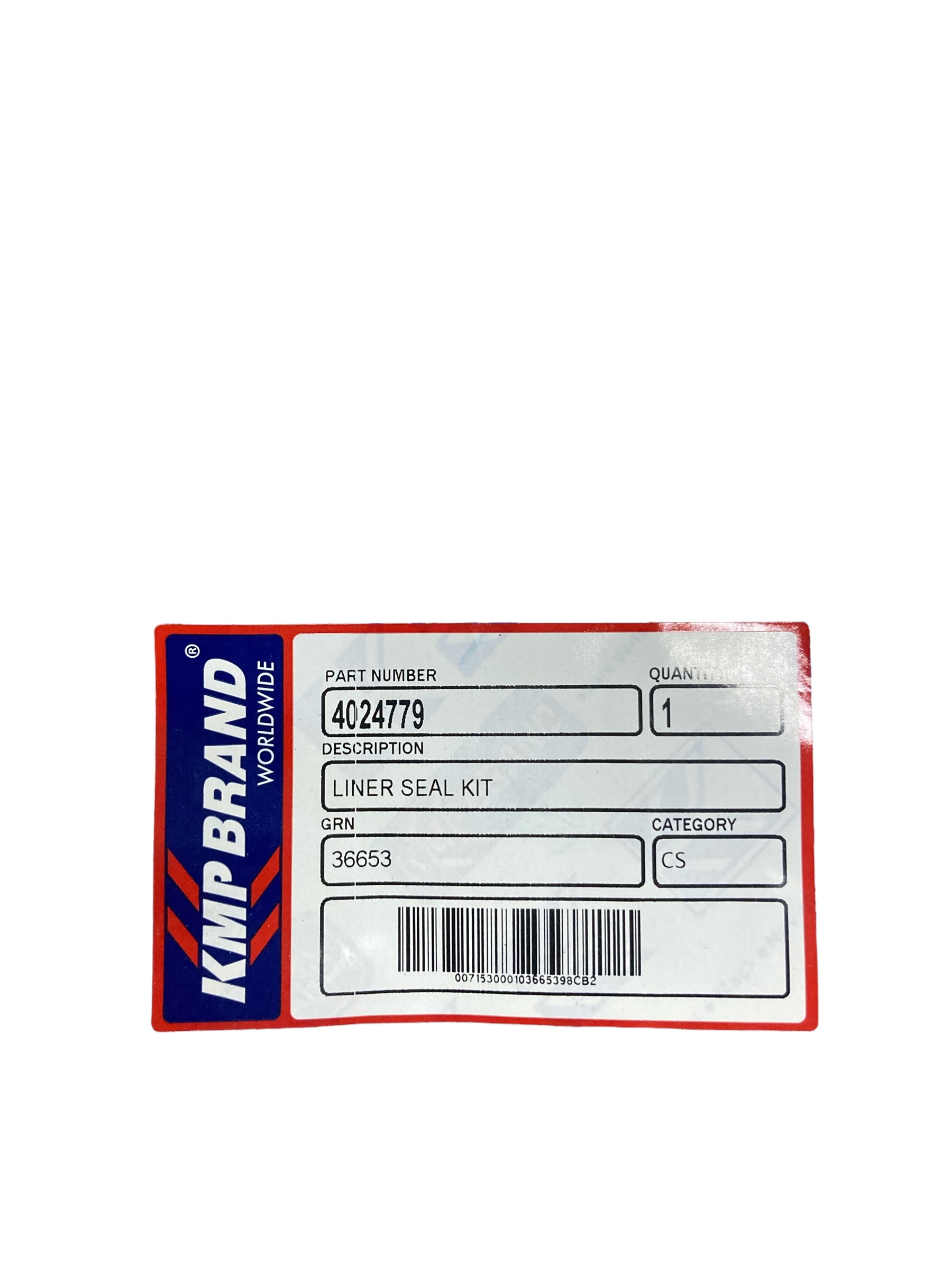 4024779 ยางปลอกสูบK(4เส้น) ยี่ห้อ KMP