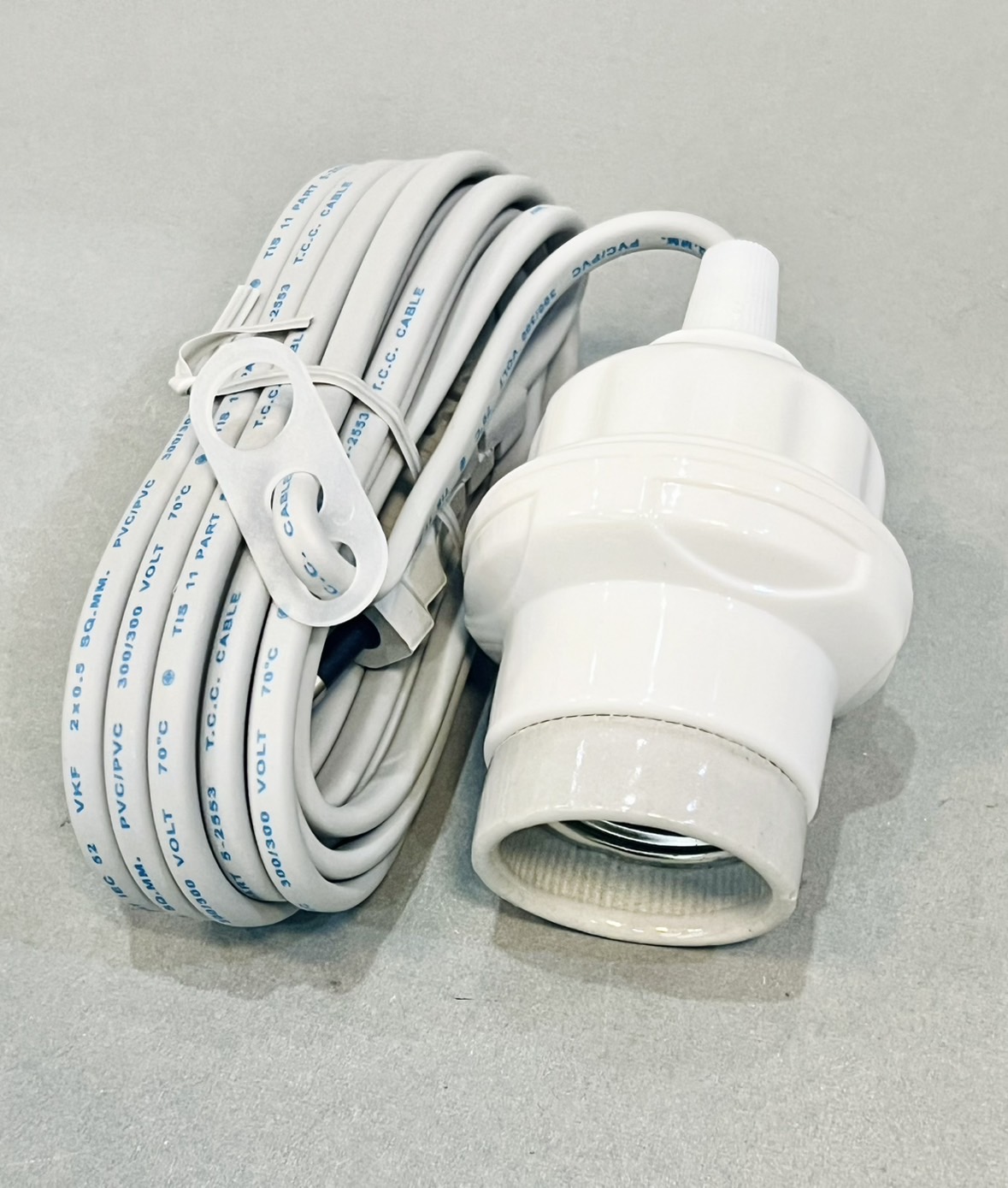 ขั้วห้อยเกลียวกระเบื้อง+ปลั๊ก+สาย