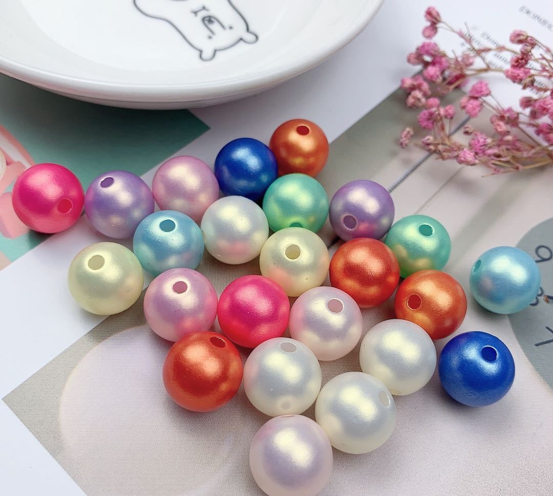 ขายส่ง(50กรัม) ลูกปัด ลูกปัดพาสเทล (โทน Dream Color) ขนาด 8มม.